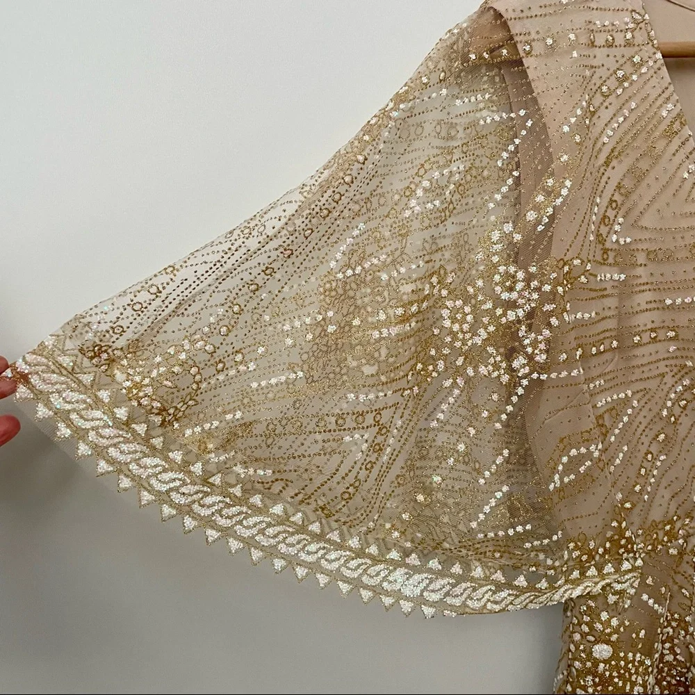 Hello Molly Cream Sequin Mini Dress - Picture 8 of 13
